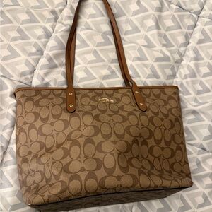 Coach bag brown leather F58292 #